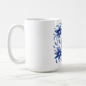 花と青い鳥 コーヒーマグカップ (左)