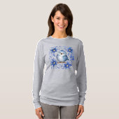 花と青い鳥 Tシャツ (正面フル)