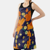 花と青 エプロン (インサイチュ)