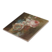 花と静かな生活 – Cornelis van Spaendonck タイル (側面)