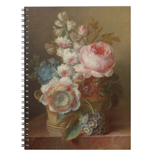 花と静かな生活 – Cornelis van Spaendonck ノートブック (正面)