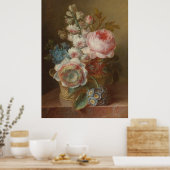 花と静かな生活 – Cornelis van Spaendonck ポスター (キッチン)
