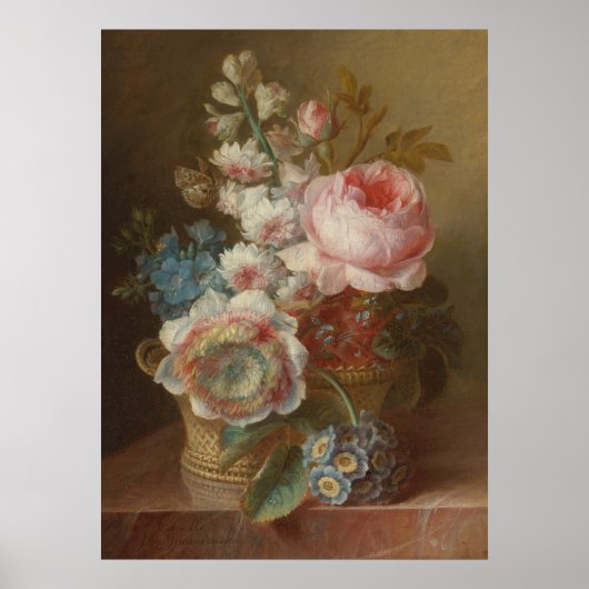 花と静かな生活 – Cornelis van Spaendonck ポスター (正面)