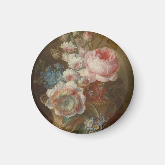 花と静かな生活 – Cornelis van Spaendonck マグネット (正面)