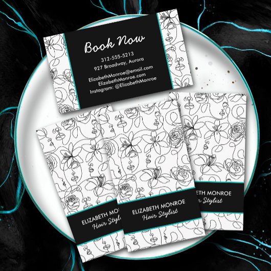 花と顔美容師メイクアップ 名刺