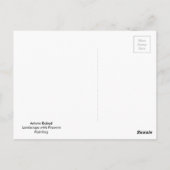 花と風景アート ポストカード (裏面)