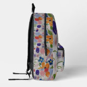 花と風船 プリントバックパック (左)