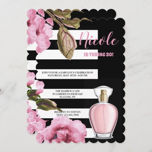 花と香 招待状 (正面/裏面)