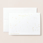 花と鳥と塔で感謝 箔カード (裏面封筒付き)