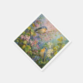 花と鳥のさえずり スタンダードカクテルナプキン (角)