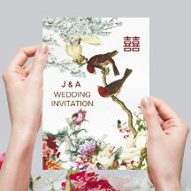 花と鳥の花中国のを愛結婚す©