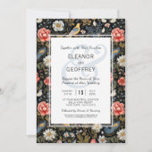 花と鳥の魅惑の結婚庭 招待状 (正面)