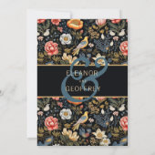 花と鳥の魅惑の結婚庭 招待状 (裏面)