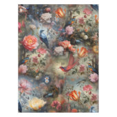 花と鳥を持つ超現実主義の芸術 テーブルクロス (正面)