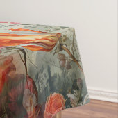 花と鳥を持つ超現実主義の芸術 テーブルクロス (インサイチュ)