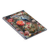 花と鳥を持つ超現実主義の芸術 ノートブック (右側)