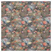 花と鳥を持つ超現実主義の芸術 ファブリック (見本)