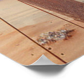 花と鳥を持つ超現実主義の芸術 ポスター (角)