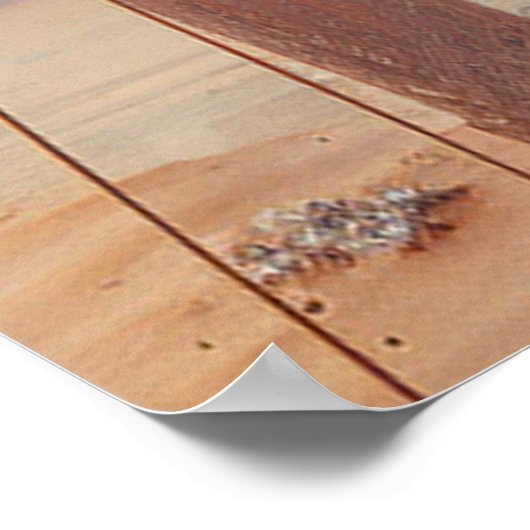 花と鳥を持つ超現実主義の芸術 ポスター (角)