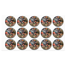 花と鳥を持つ超現実主義の芸術