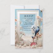 花と鳥を持つ超現実主義の芸術 出欠カード (正面)