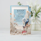 花と鳥を持つ超現実主義の芸術 出欠カード (スタンド正面)