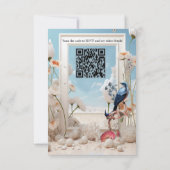 花と鳥を持つ超現実主義の芸術 出欠カード (裏面)