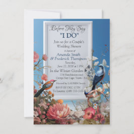 花と鳥を持つ超現実主義の芸術 招待状