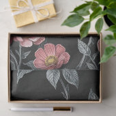 花と鳥イラストレーション 薄葉紙 (ギフト)