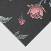 花と鳥イラストレーション 薄葉紙 (詳細)