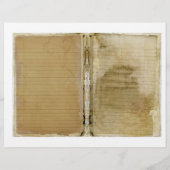 花と鳥ジャンクジャーナルスクラップブック紙 (裏面)