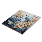 花と鳥 タイル (側面)