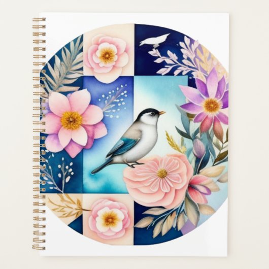 花と鳥  プランナー手帳 (正面)