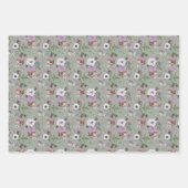 花と鳥 ラッピングペーパーシート (正面2)