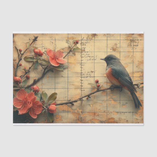 花と鳥 薄葉紙 (正面)