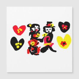 花と黒と赤のバレンタインデー