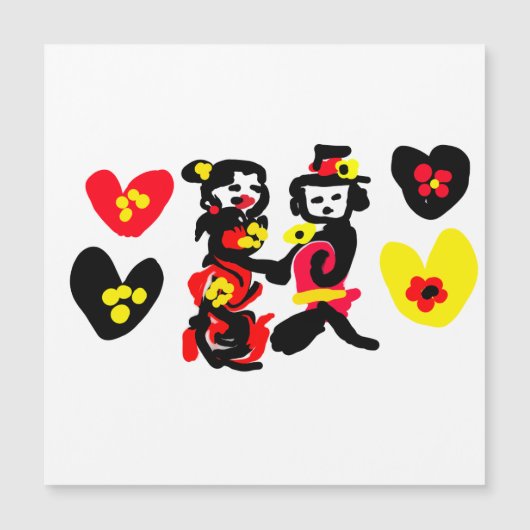花と黒と赤のバレンタインデー (正面)
