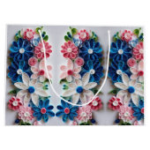 花と：美疑問に思しい抱き枕サプライズ ラージペーパーバッグ (裏面)