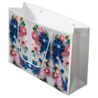 花と：美疑問に思しい抱き枕サプライズ ラージペーパーバッグ