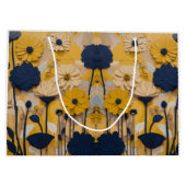 花と：美疑問に思しい抱き枕サプライズ ラージペーパーバッグ (裏面)