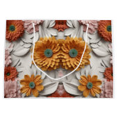 花と：美疑問に思しい抱き枕サプライズ ラージペーパーバッグ (正面)