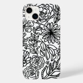 花とMoreブラックケースメイトiPhoneケース Case-Mate iPhoneケース (裏面)