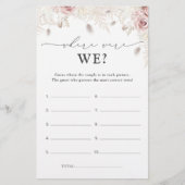 花どこエレガントに私たちブライダルシャワーゲーム (正面)