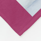 『花には雨が必要』カスタムラブ写真 フリースブランケット (角)