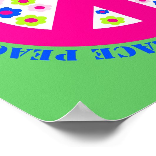 花による平和 ポスター (角)