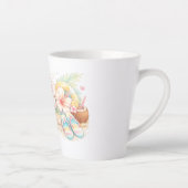花にインスパイアされた美しい夏のデザイン カフェラテマグ (右)
