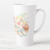 花にインスパイアされた美しい夏のデザイン カフェラテマグ (右)