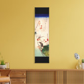 花にトンボ,広重トンボと花，広重，浮世絵 キャンバスプリント (インサイチュ (リビング))