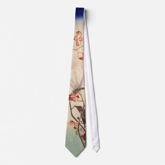 花にトンボ,広重トンボと花,広重,浮世絵 ネクタイ (正面)
