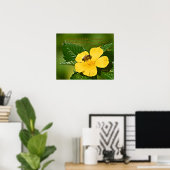 花にミツバチ、箴言16:24 ポスター (ホームオフィス)